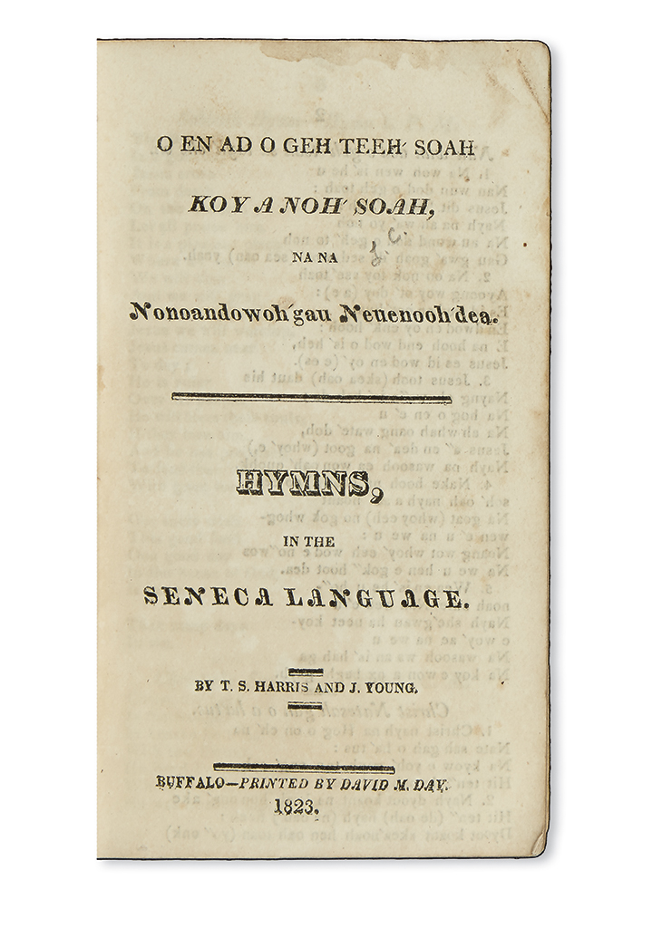 Appraisal: AMERICAN INDIANS Harris T S and J Young O En