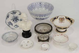 Appraisal: Ten Assorted Pieces of Porcelain Meissen Copeland Continental Asian various