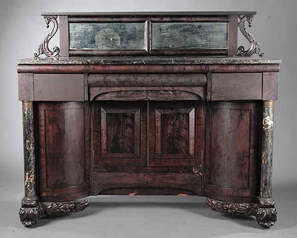 Appraisal: An American Late Classical Sideboard mid- th c the divided