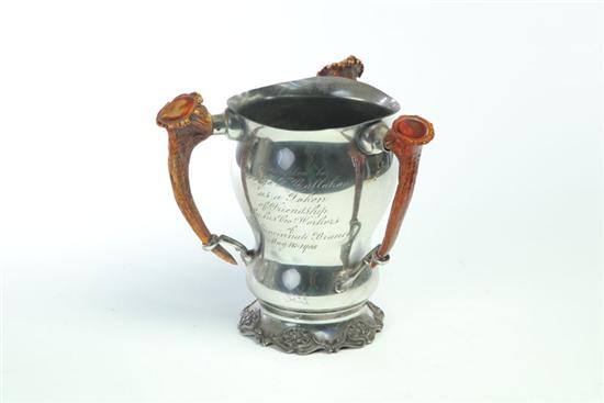 Appraisal: SILVER PLATED PRESENTATION TROPHY Marked for Homan Cincinnati early th