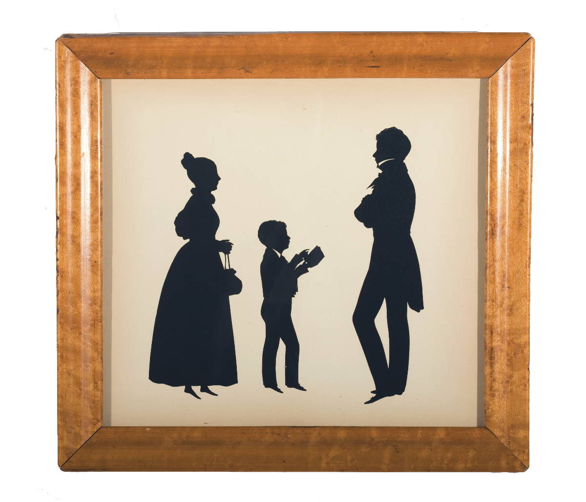 Appraisal: AUGUSTE EDOUART - SILHOUETTE OF THE ASPINALL FAMILY OF LIVERPOOL