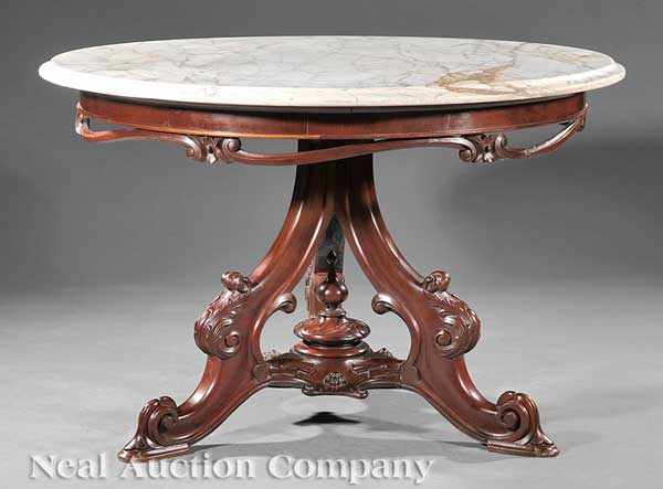 Appraisal: An Anglo-Indian Carved Mahogany Center Table th c probably Calcutta