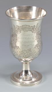 Appraisal: KY Coin Silver Presentation Chalice Garner and Winchester Kentucky Coin