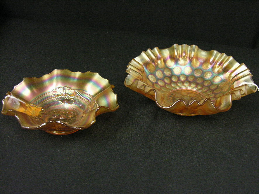 Appraisal: PC LOT CARNIVAL GLASS BOWLS Size diameter diameter