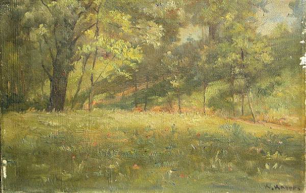 Appraisal: Karl Kappes American - A forest clearing signed 'K Kappes'