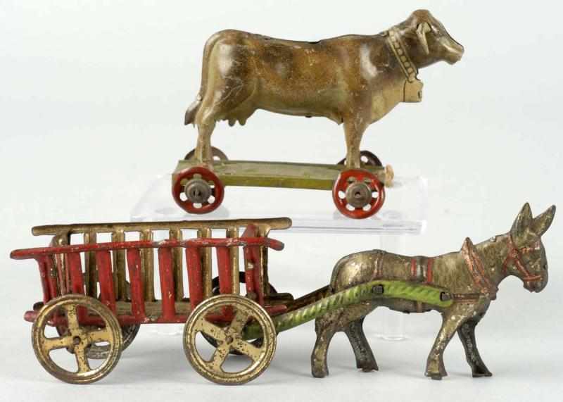 Appraisal: Lot of Tin Litho Animal Penny Toys Description German Includes