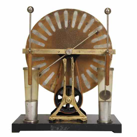 Appraisal: A German Brass Influence Machine Electrostatic Generator Phywe circa marked