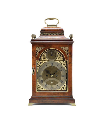 Appraisal: A late th century mahogany bell top table clock Bryant