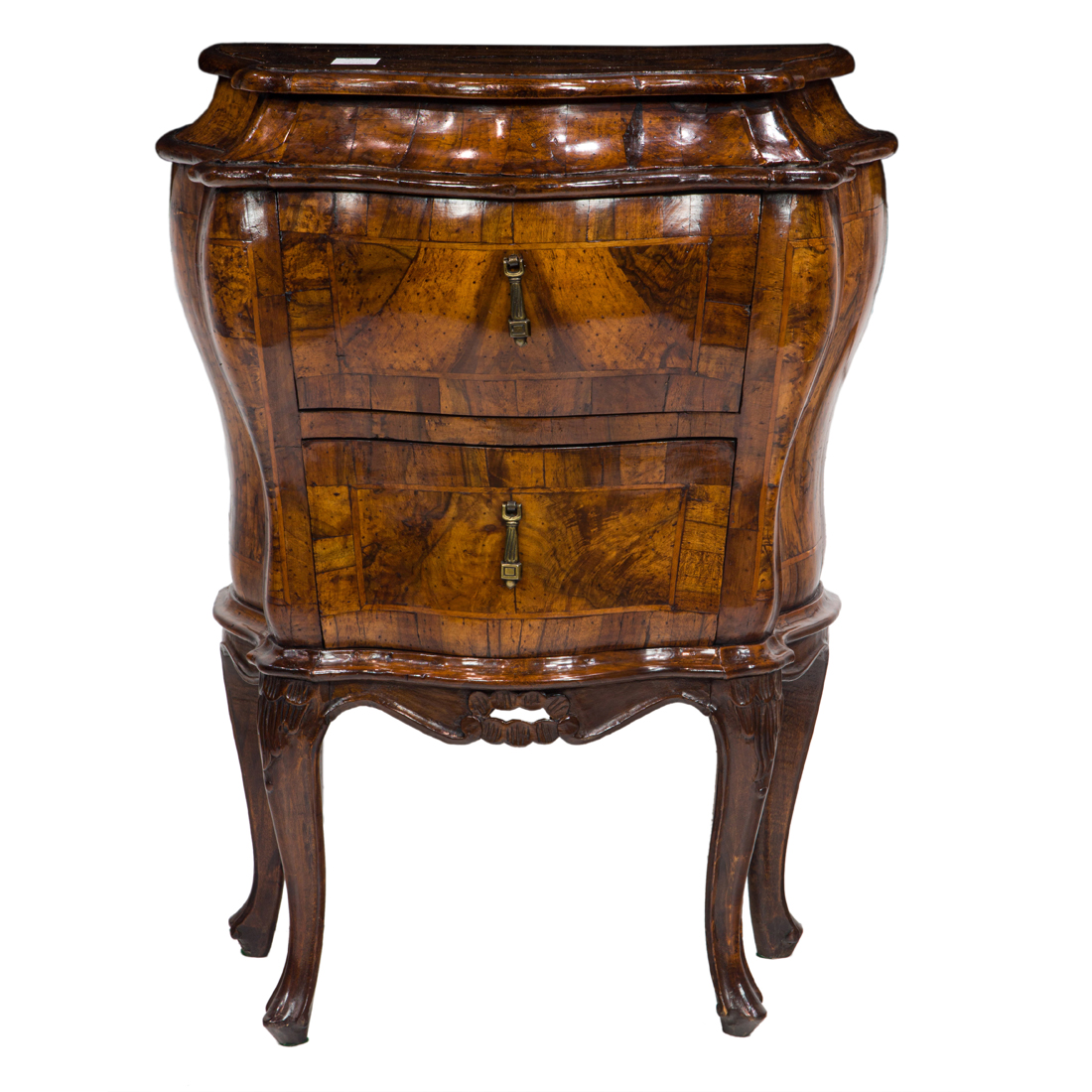 Appraisal: A CONTINENTAL BAROQUE STYLE DIMINUTIVE INLAID CHEST A Continental Baroque