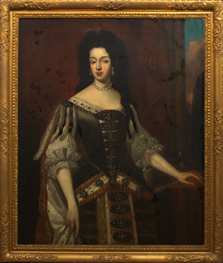 Appraisal: Manner of Sir Godfrey Kneller British - Portrait of Queen