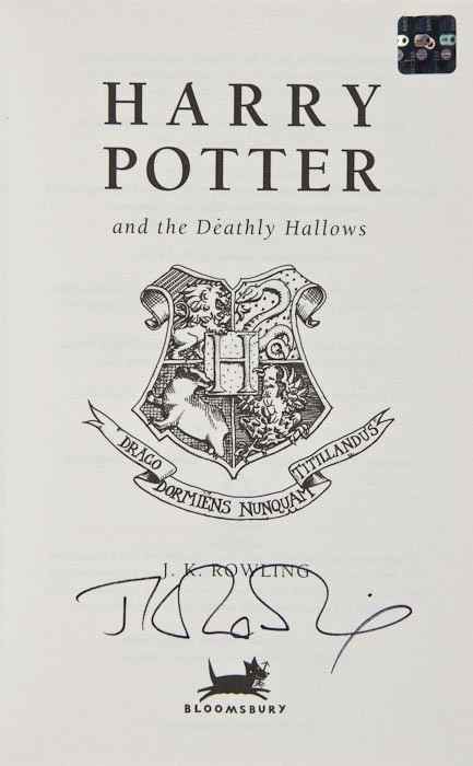 Appraisal: Rowling J K Harry Potter and the Deathly Hallows first