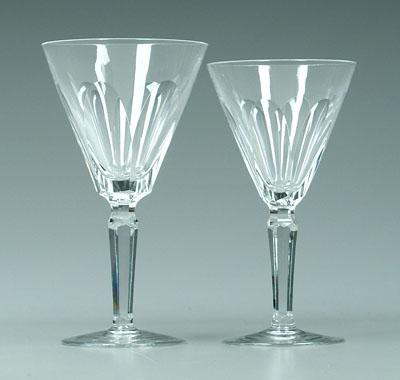 Appraisal: Waterford stems trumpet form with tapered cut glass panels and