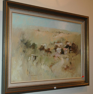 Appraisal: JOHN LOVETT BURRA S A OIL ON BOARD