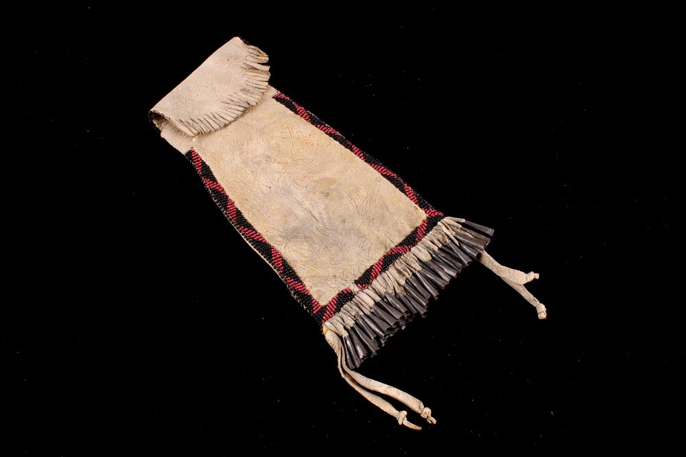 Appraisal: Northern Cheyenne Beaded Tobacco Pipe Bag c - The lot