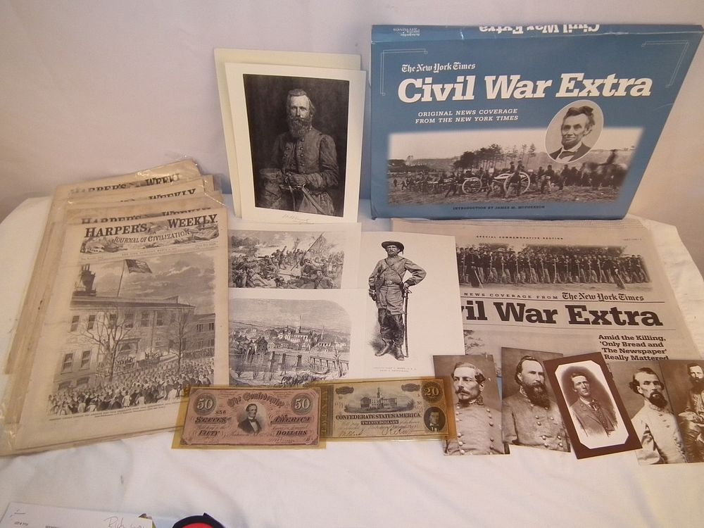 Appraisal: CIVIL WAR EPHEMERA MONEY Lot of vintage and earlier Civil