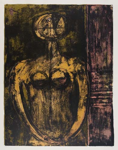 Appraisal: RUFINO TAMAYO Desnudo en Naranja Color lithograph x mm x