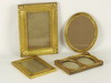 Appraisal: ARTS CRAFTS FRAMES - Carved and gilded wood frames being