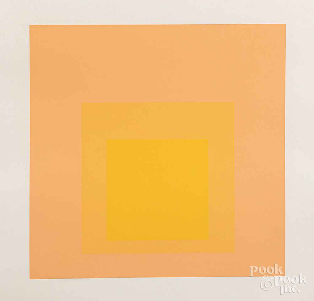 Appraisal: Josef Albers serigraph Homage to the Square Josef Albers serigraph