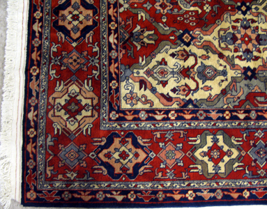 Appraisal: AN ARMENIAN YEREVAN CARPET hand knotted with alternating red ivory