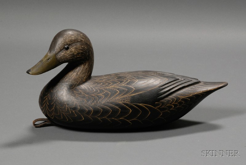 Appraisal: Black Duck Decoy Rick Brown Point Pleasant New Jersey late