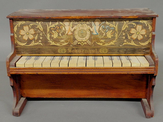 Appraisal: Schoenhut piano with lithographed front late th c Philadelphia h