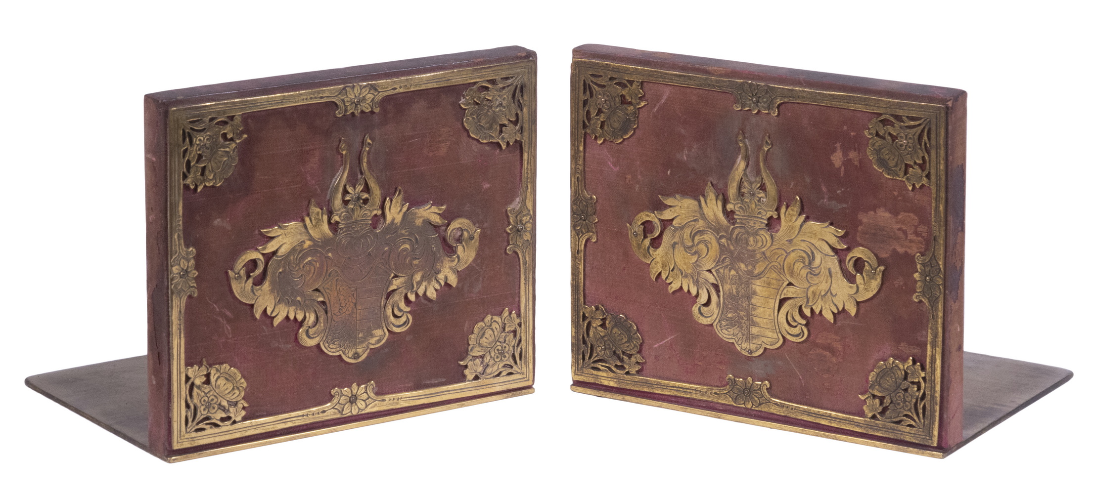 Appraisal: PR E F CALDWELL BOOKENDS Pair of Early th c