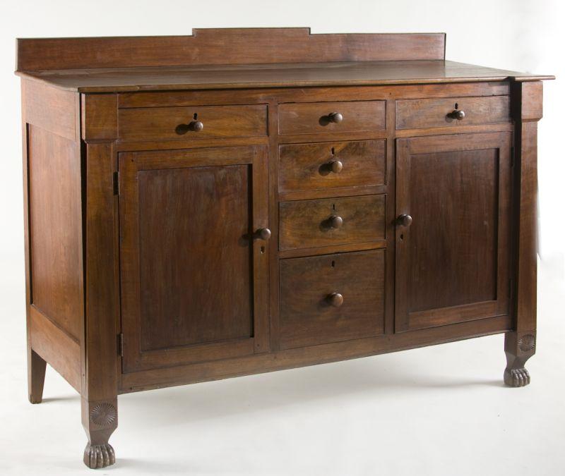 Appraisal: Southern Sideboard North Carolina Orange County circa - walnut with