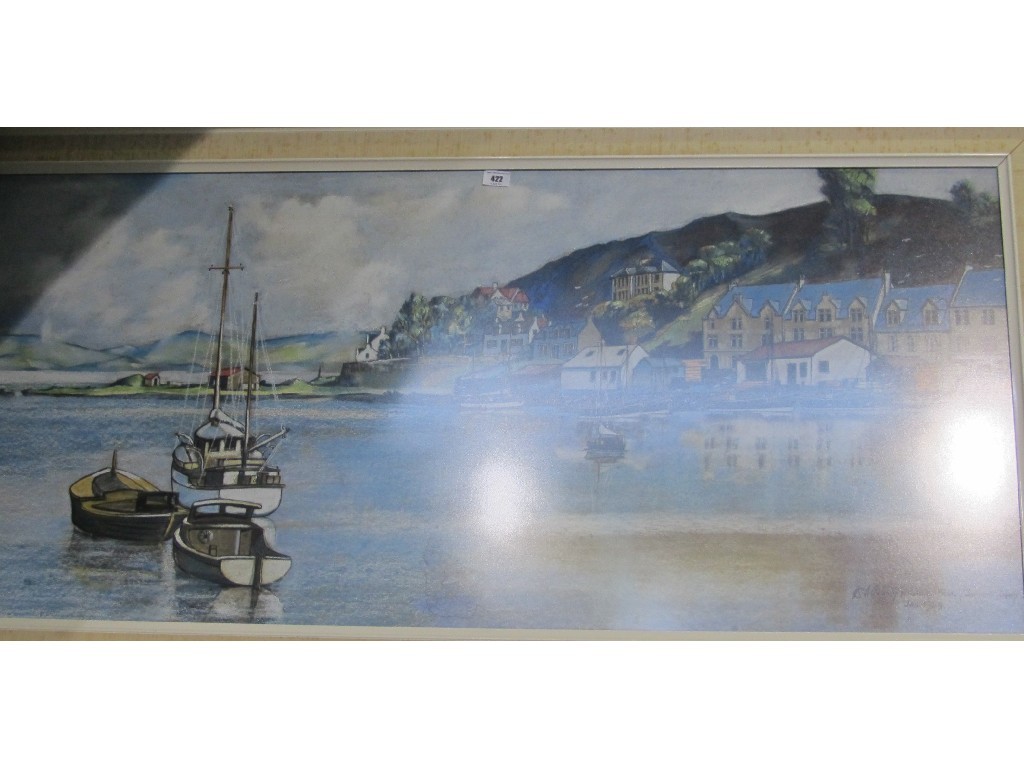 Appraisal: CECIL AUBREY WILLIAM Pastel 'Tarbert Argyll' signed and entitled and