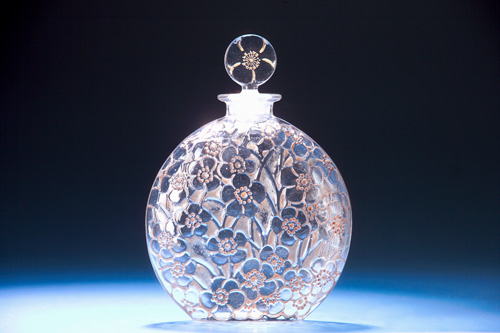 Appraisal: R LALIQUE Perfume bottle for D'Orsay Le Lys clear and