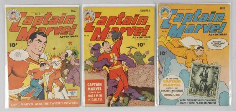 Appraisal: Lot of s Captain Marvel Comics Description This lot includes