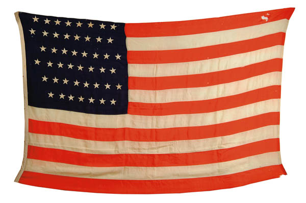 Appraisal: STAR AMERICAN FLAG ' x ' Wool bunting flag with