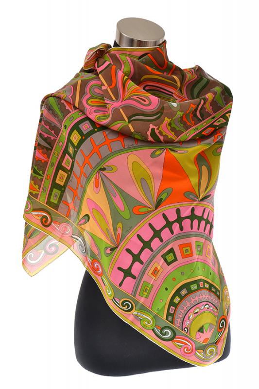 Appraisal: A 'S PUCCI SCARF Sheer silk in multicoloured patterned print