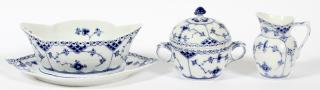 Appraisal: ROYAL COPENHAGEN BLUE FLUTED PORCELAIN ROYAL COPENHAGEN BLUE FLUTED CREAMER