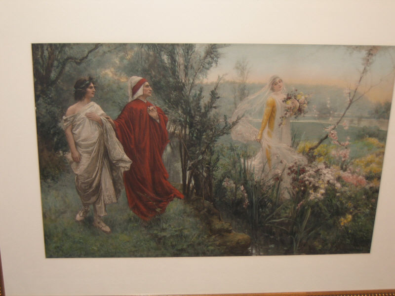 Appraisal: AFTER SALVATORE POSTIGLIONE ITALIAN - Allegorical landscape chromolithograph signed in