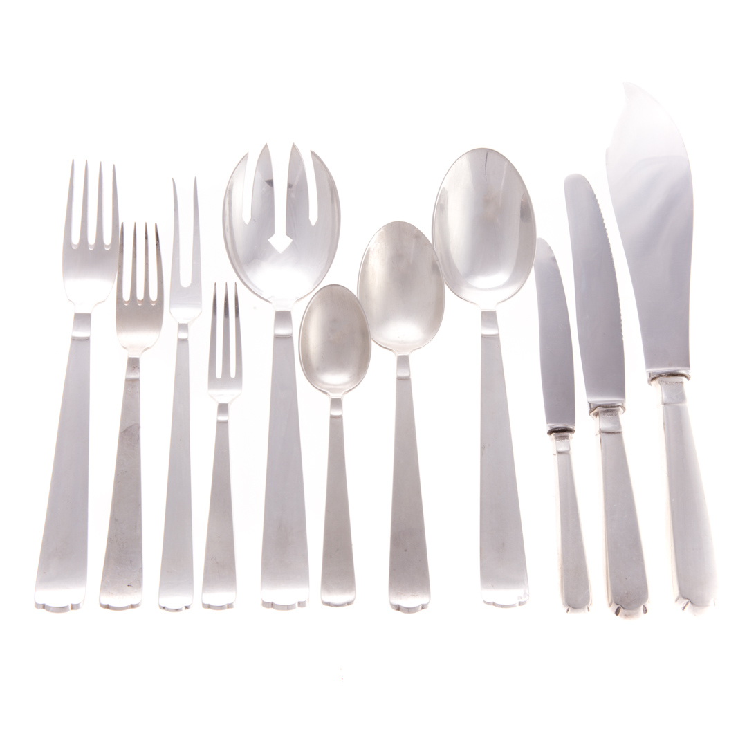 Appraisal: Modern continental silver -pc flatware set by M H Wilkens