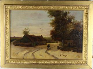 Appraisal: Anton Mauve Netherlands Anton Mauve Netherlands - Oil Panel Signed