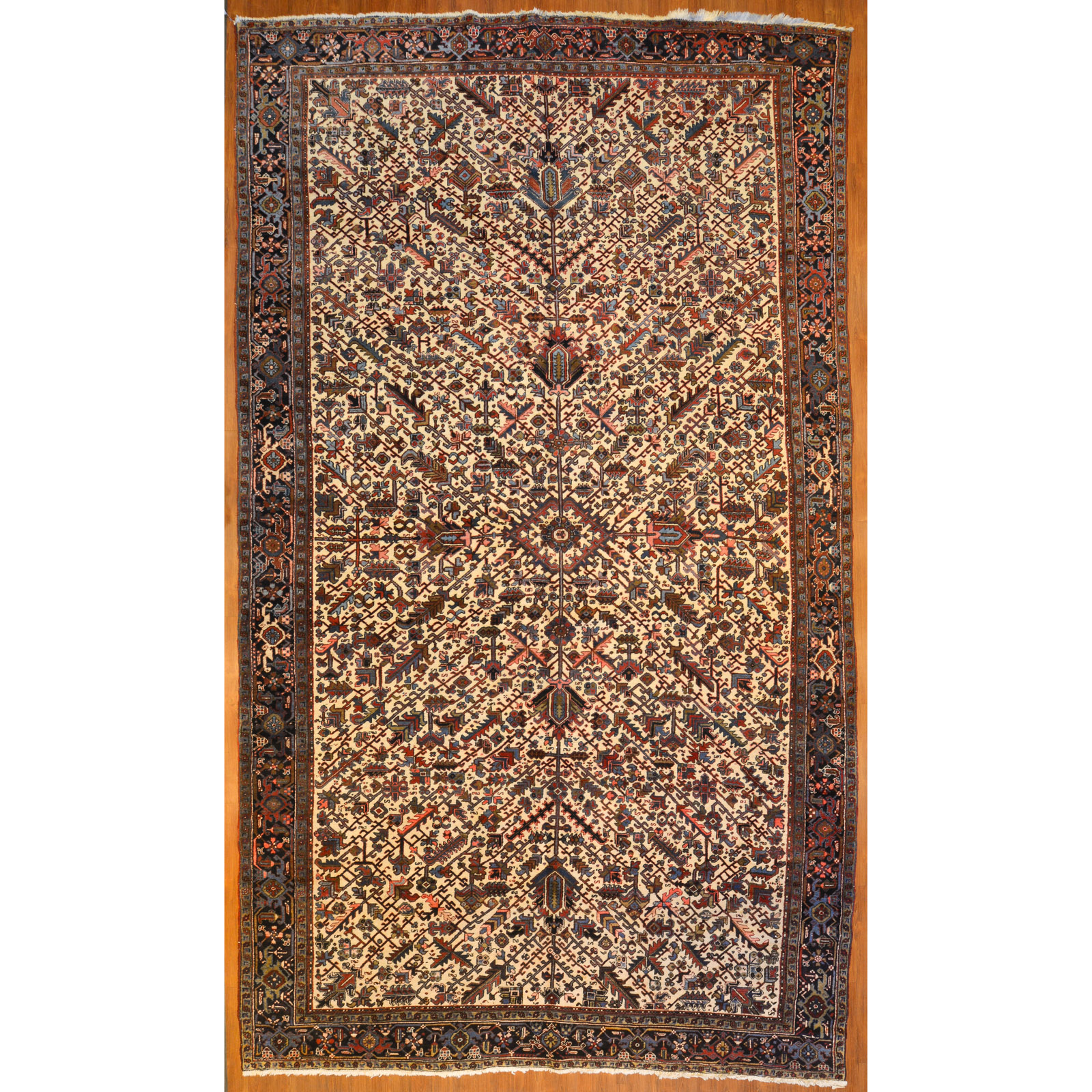 Appraisal: HERIZ CARPET PERSIA X Third quarter- th century hand-knotted wool