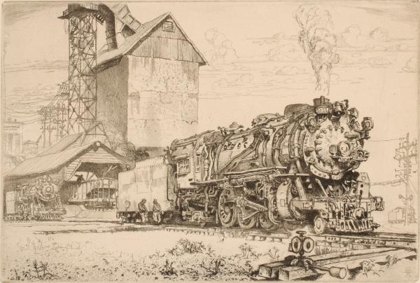 Appraisal: REYNOLD WEIDENAAR - PENCIL SIGNED ETCHINGReynold Henry Weidenaar Michigan -