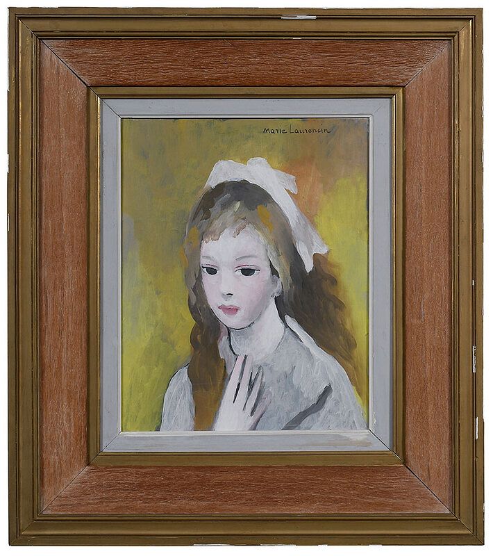 Appraisal: Marie Laurencin French - Jeune Fille signed upper right Marie