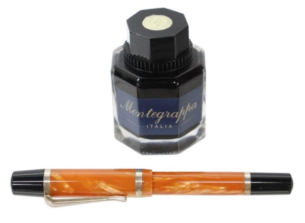 Appraisal: Limited-edition Nazionale Flex fountain pen Montegrappa numbered resin cap and