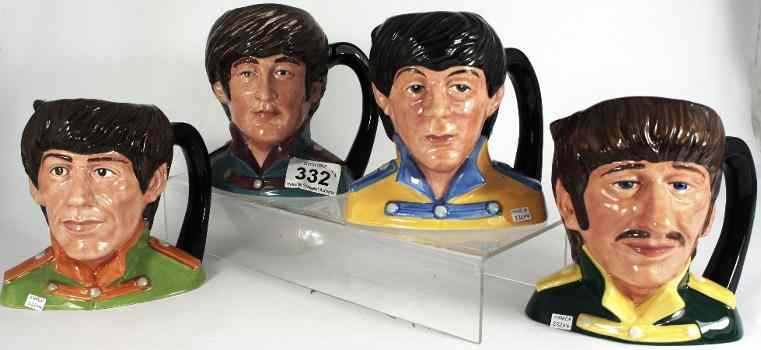 Appraisal: Royal Doulton Set of Intermediate Character Jugs the Beatles comprising