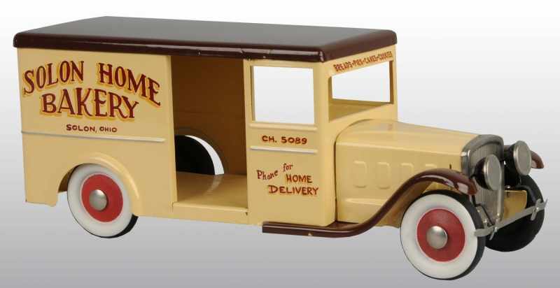 Appraisal: Pressed Steel Solon Home Bakery Delivery Truck Description Custom piece