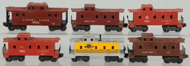 Appraisal: Lot of Lionel Cabooses American Post-war Includes one Rio Grande