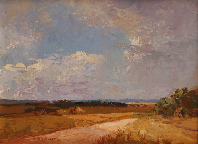 Appraisal: Rubery Bennett - Earth and Sky Kangaroo Valley NSW oil