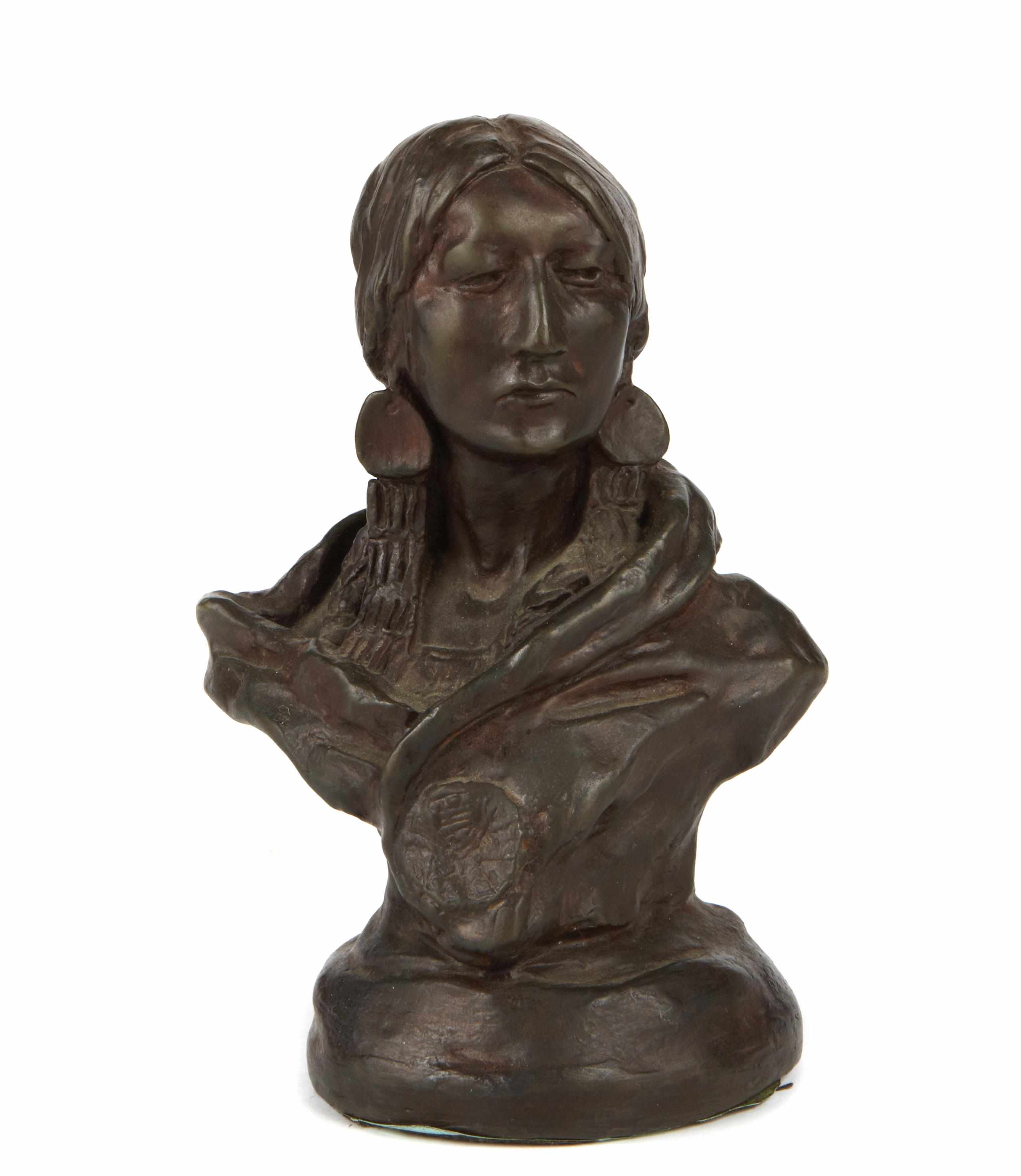 Appraisal: After Charles Marion Russell Bust of an American Indian Woman