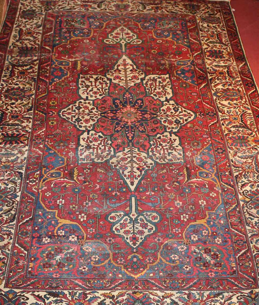 Appraisal: PERSIAN BAKHTIARI RUG approx ' '' x ' '' retail