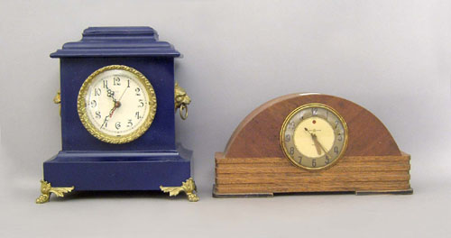 Appraisal: Two Plymouth mantle clocks together with a GE mantle clock