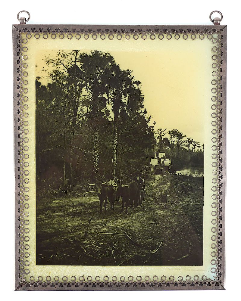 Appraisal: GEORGE BARKER Photograph Transparency Late s Photographic transparency of a