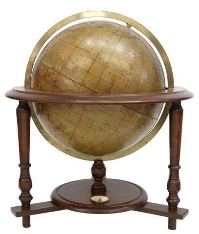 Appraisal: German desktop terrestrial globe Verkehrsglobus early th c Prof Dr