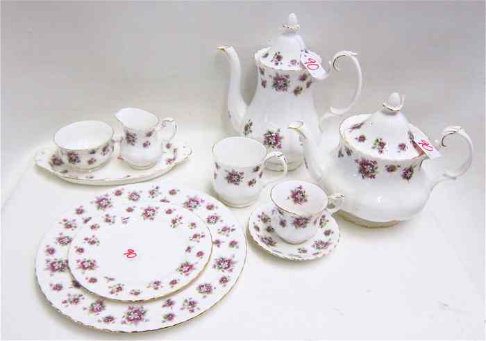 Appraisal: PIECE ROYAL ALBERT CHINA SET in the ''Sweet Violets'' pattern